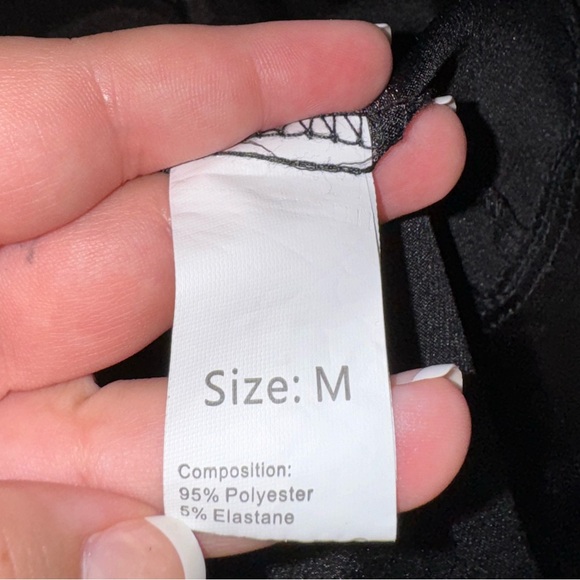 In Bloom Black and Cream Pajama Set - Picture 4 of 5